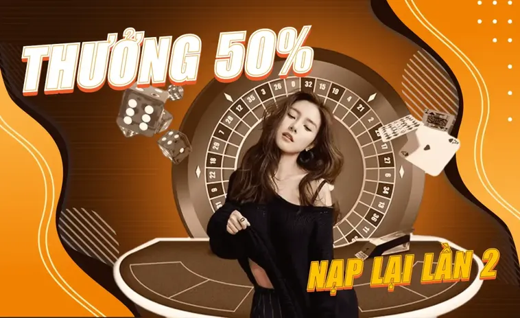 Khuyến Mãi Nạp Lần 2 Tặng 50% Tại Nhà Cái 77Bet: Cơ Hội Vàng